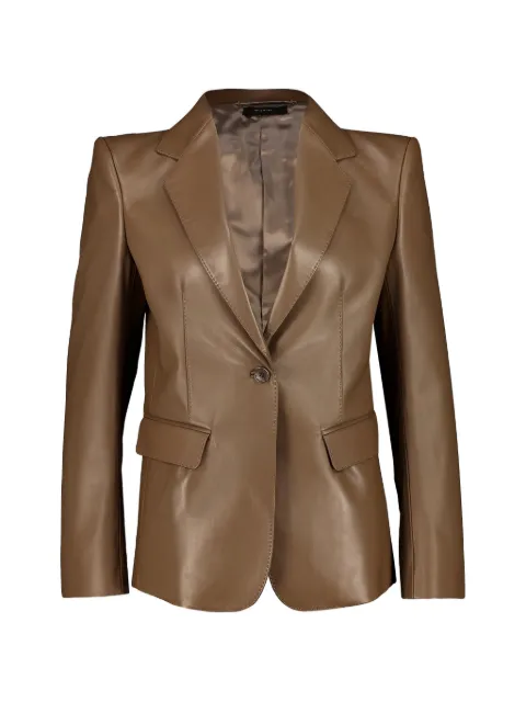 TOM FORD guanteria-leather single-breasted jacket