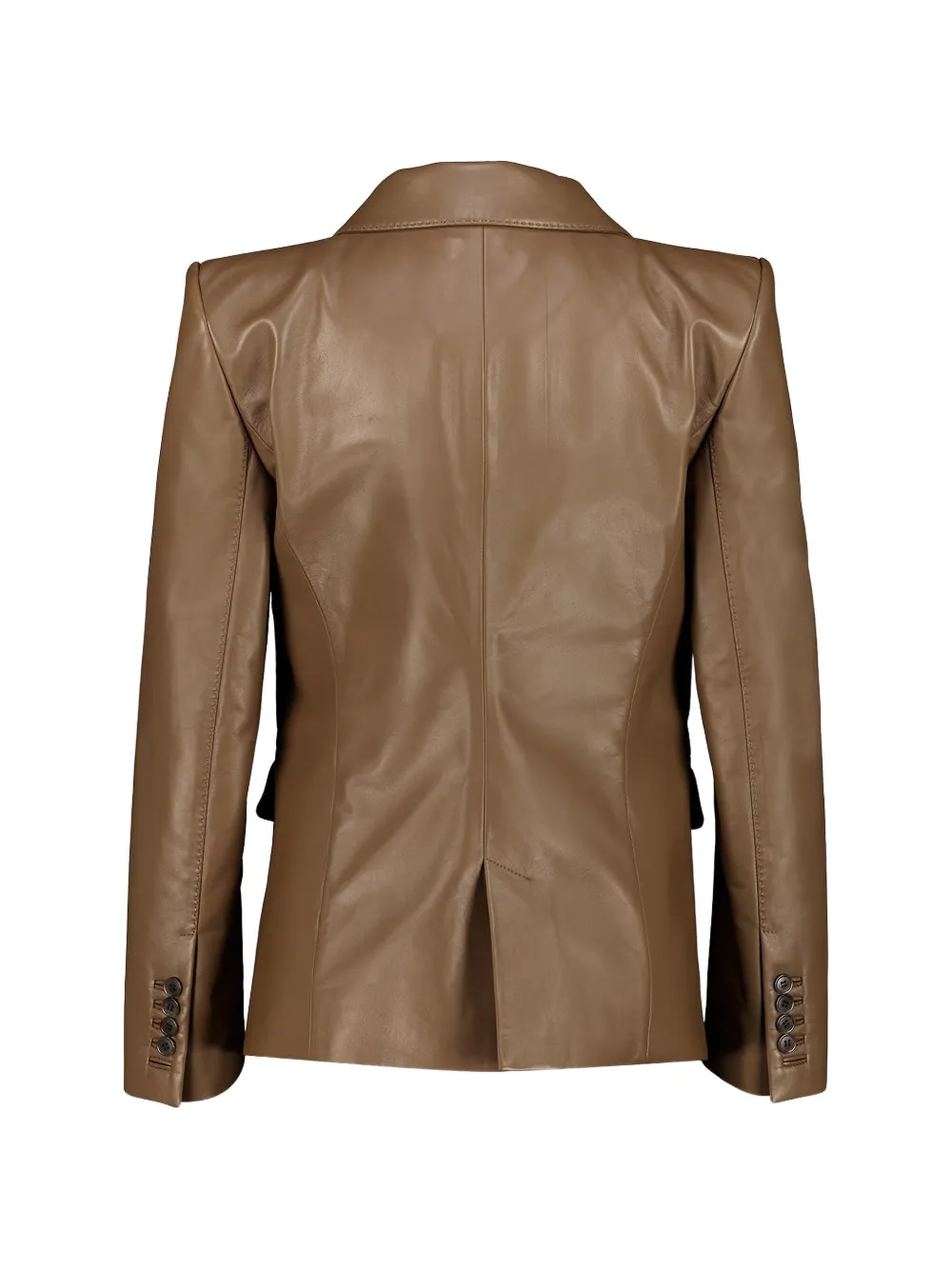 TOM FORD Jack van guanteria leer met enkele rij knopen Bruin