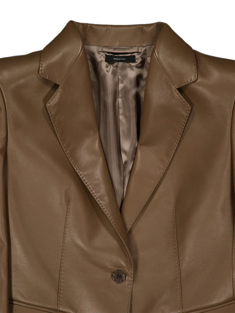 TOM FORD Jack van guanteria leer met enkele rij knopen Bruin