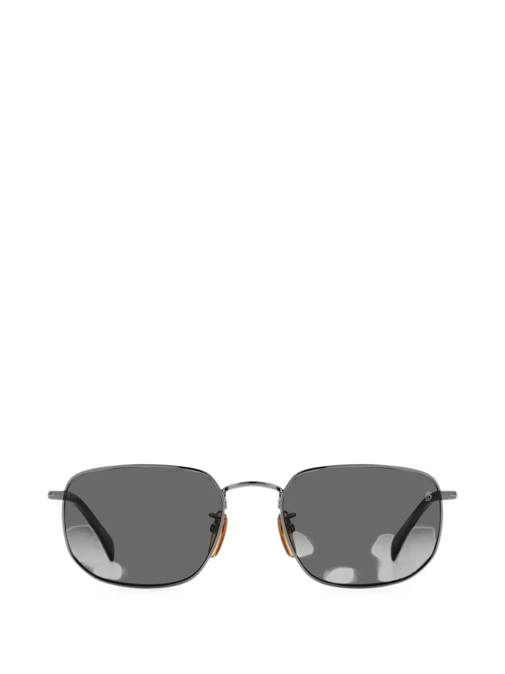 David Beckham Eyewear Rectangle-frame Sunglasses In Metallic