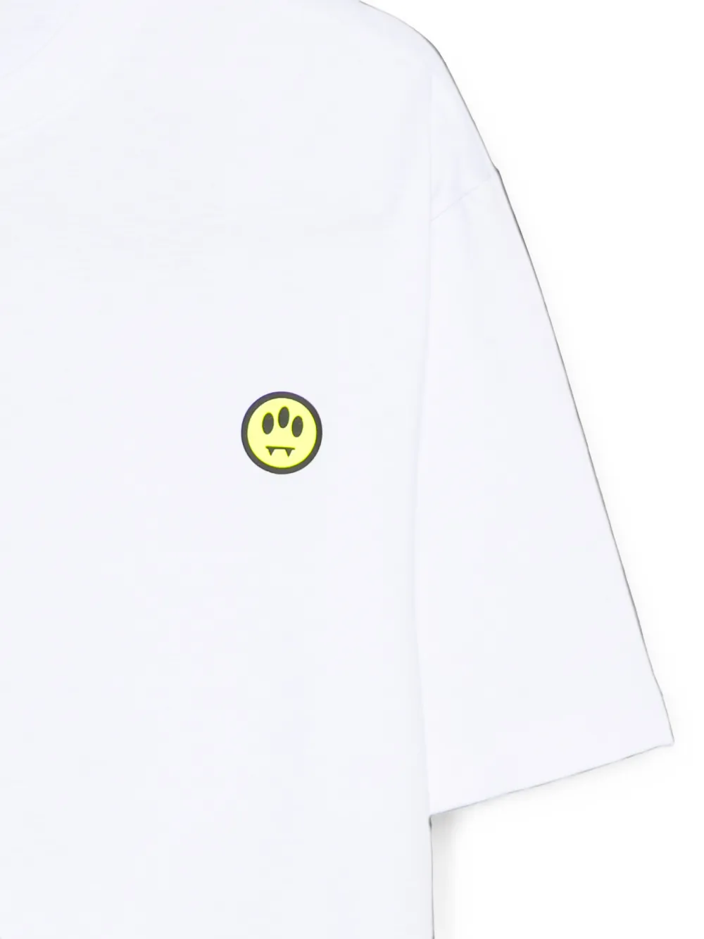 Barrow kids T-shirt met logopatch en beerprint Wit