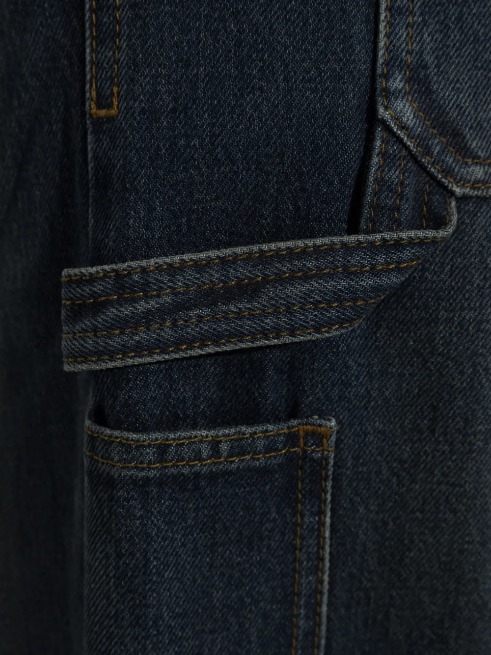 Courrèges Retro denim baggy broek Blauw