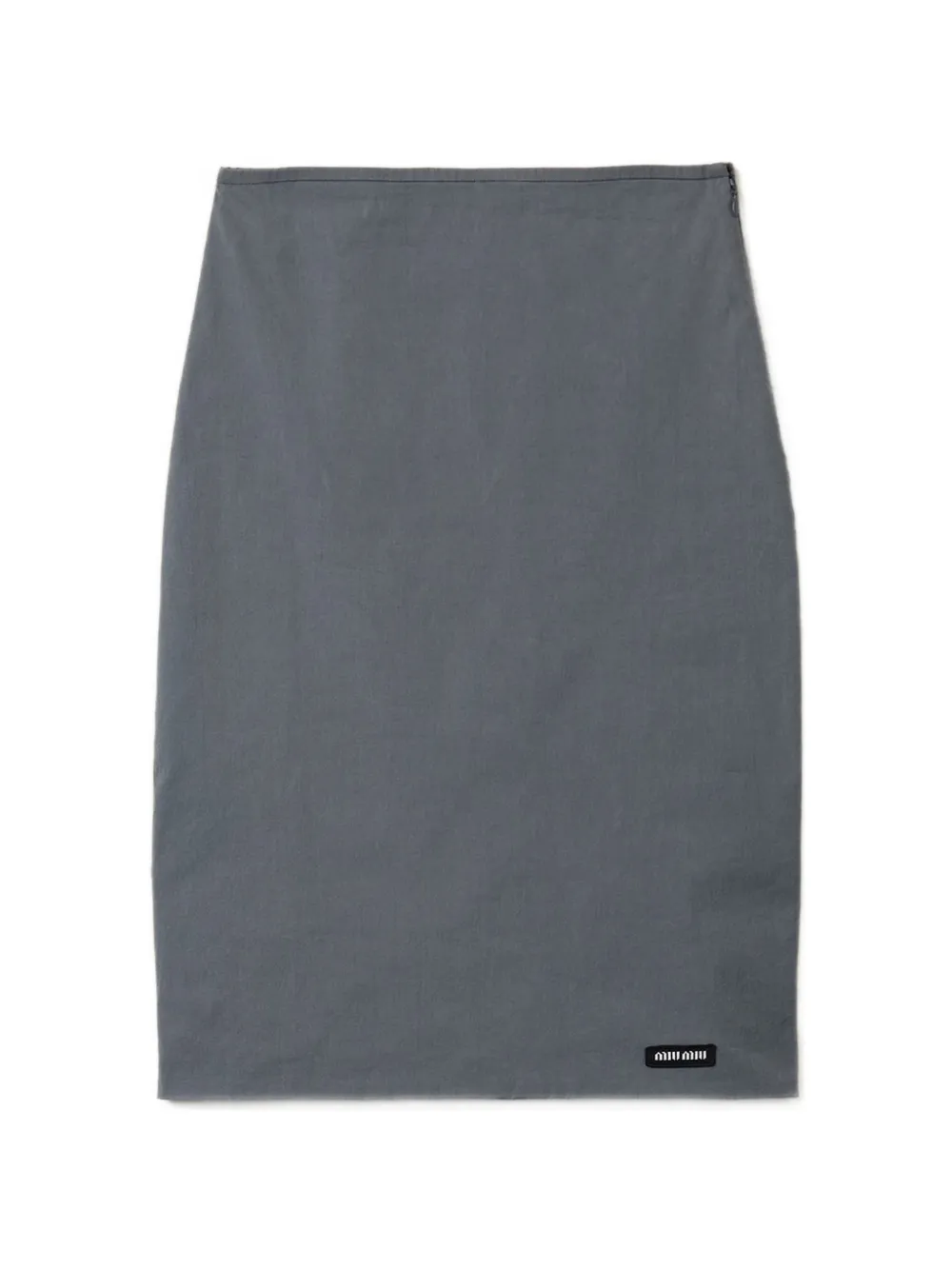 Miu Miu Popeline-Hemd aus Stretch - Grau