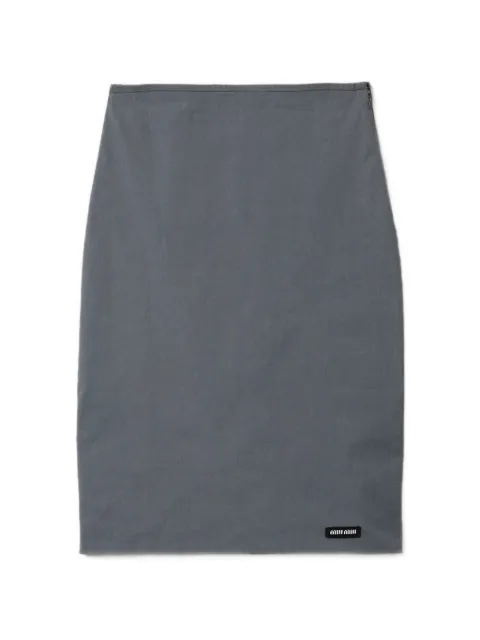 Miu Miu stretch poplin skirt