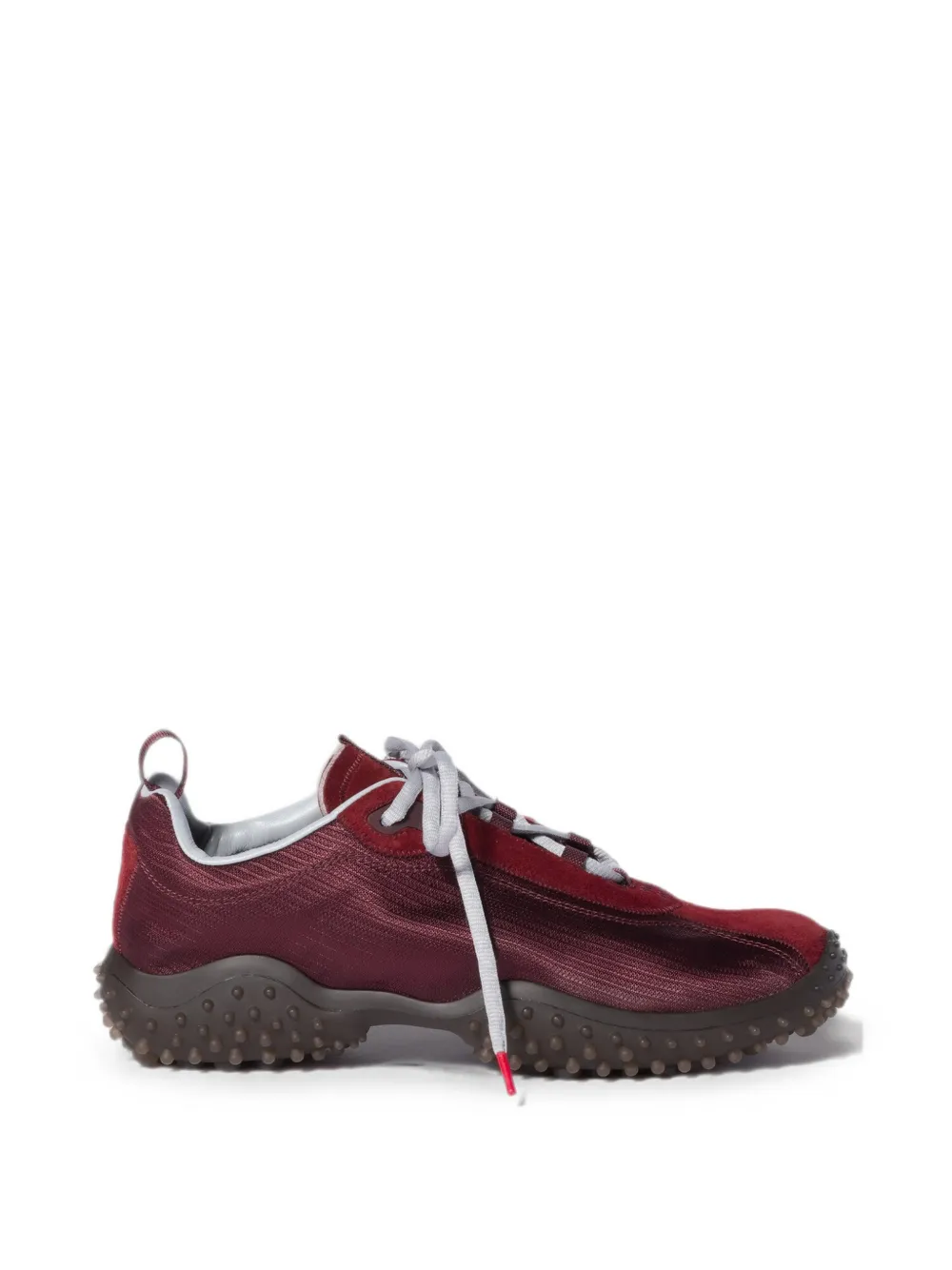 Miu Miu Bubble technical fabric and suede sneakers