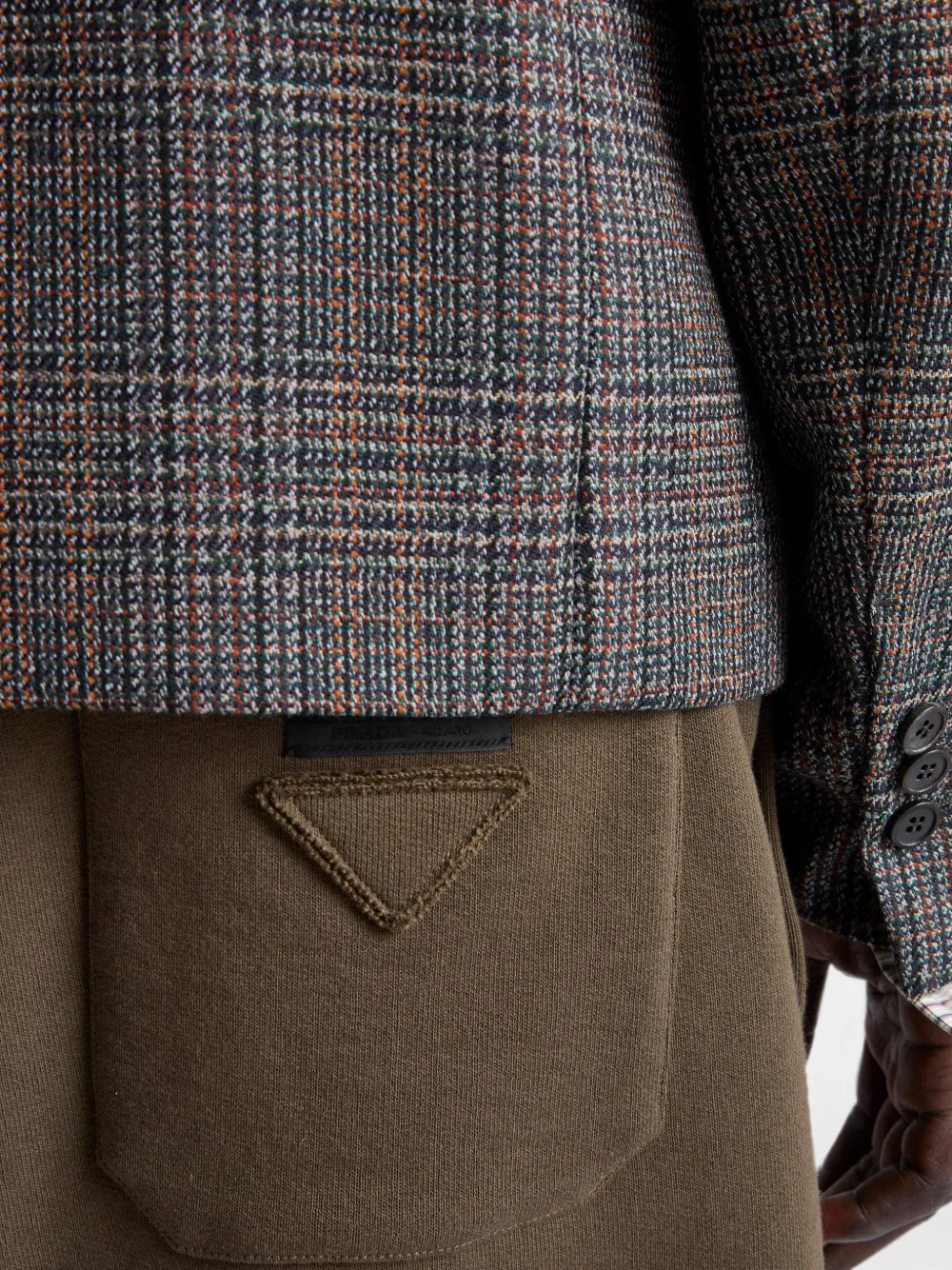 Prada Fleece broek Bruin