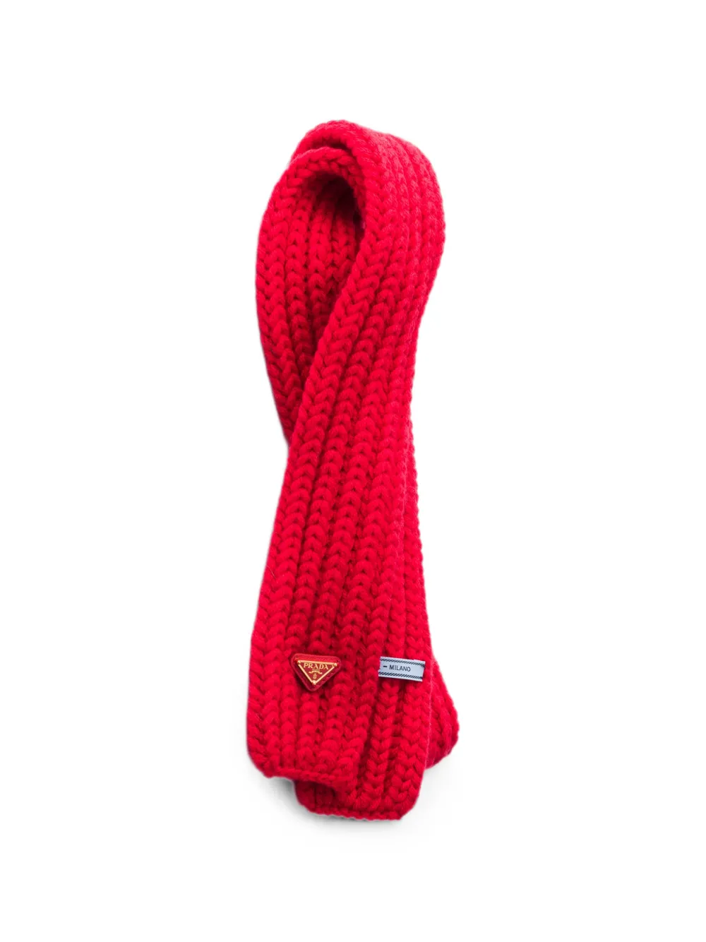 Prada Wool Scarf In Red