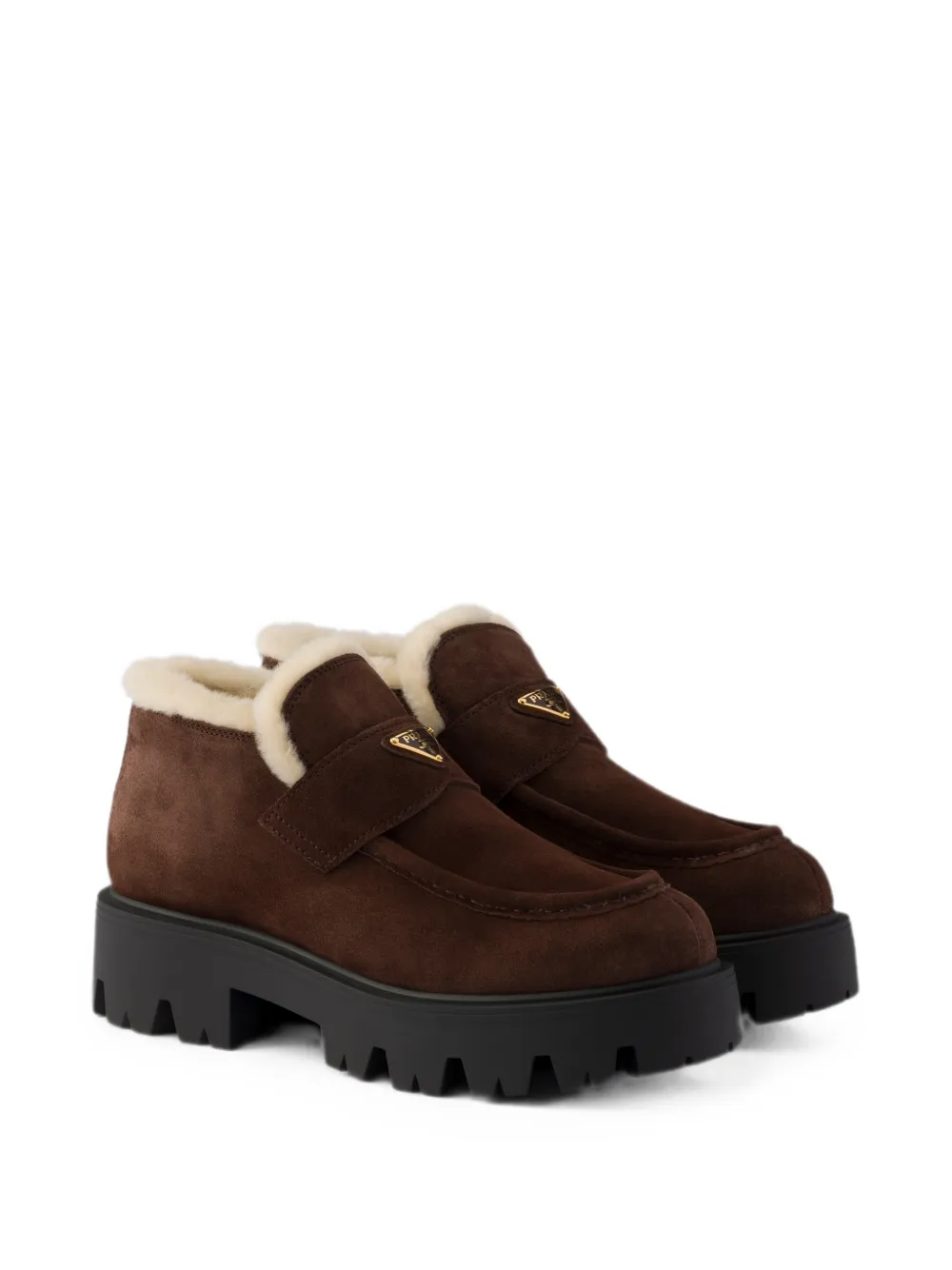 Prada Suède loafers Bruin