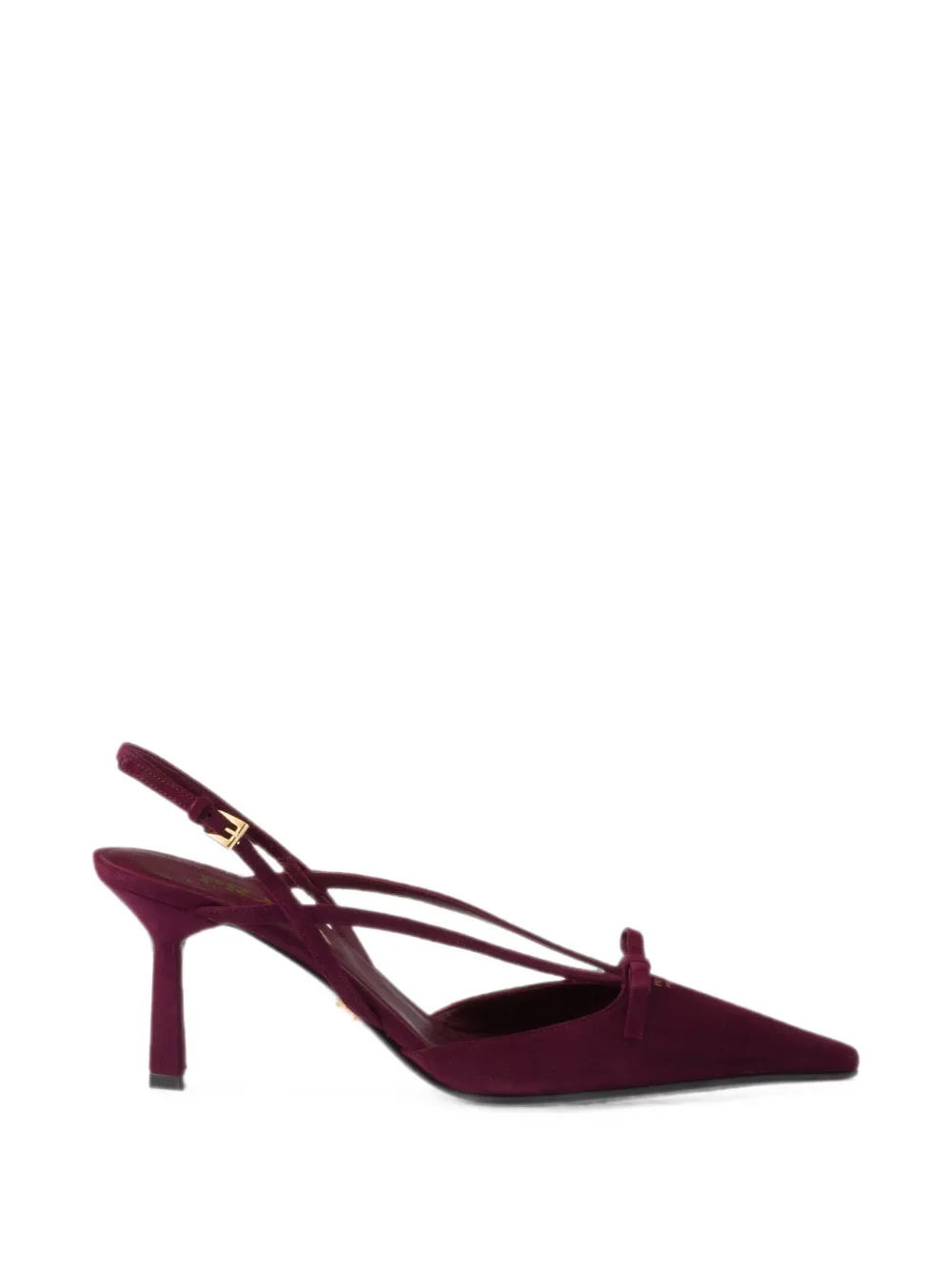 Prada suede slingback pumps Paars