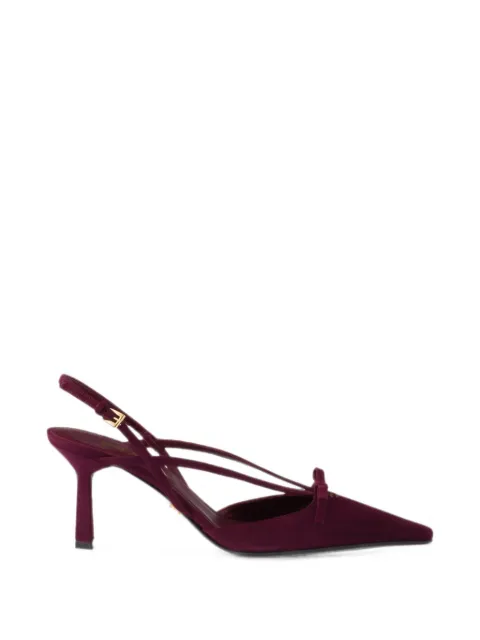 Prada escarpins en daim à bride arrière