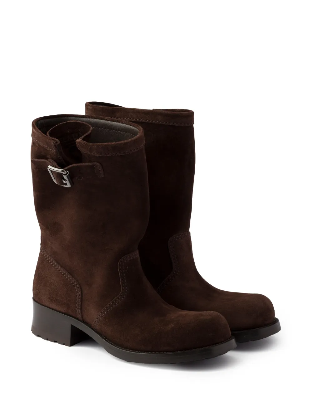 Prada suede mid-calf boots Bruin