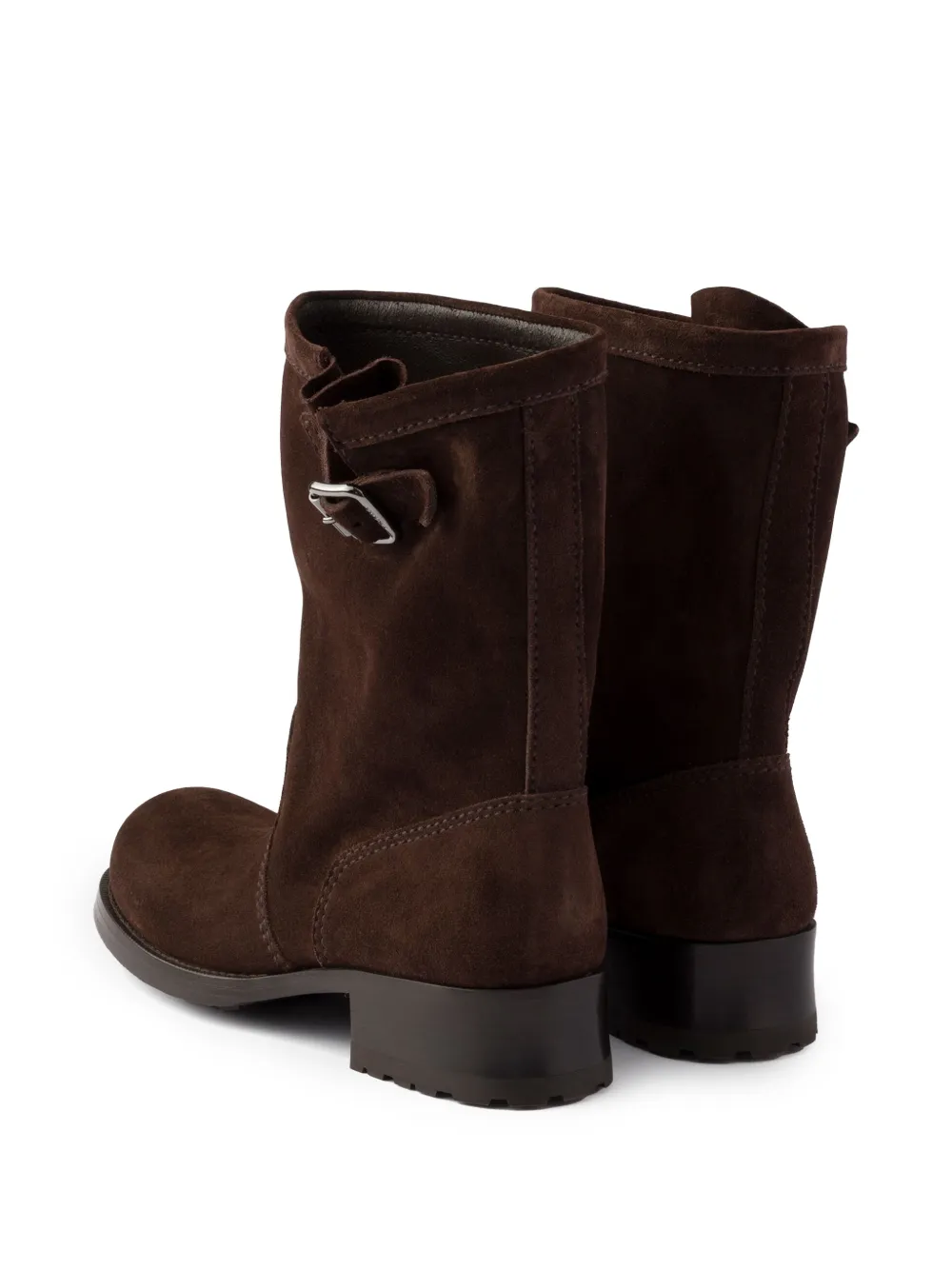 Prada suede mid-calf boots Bruin