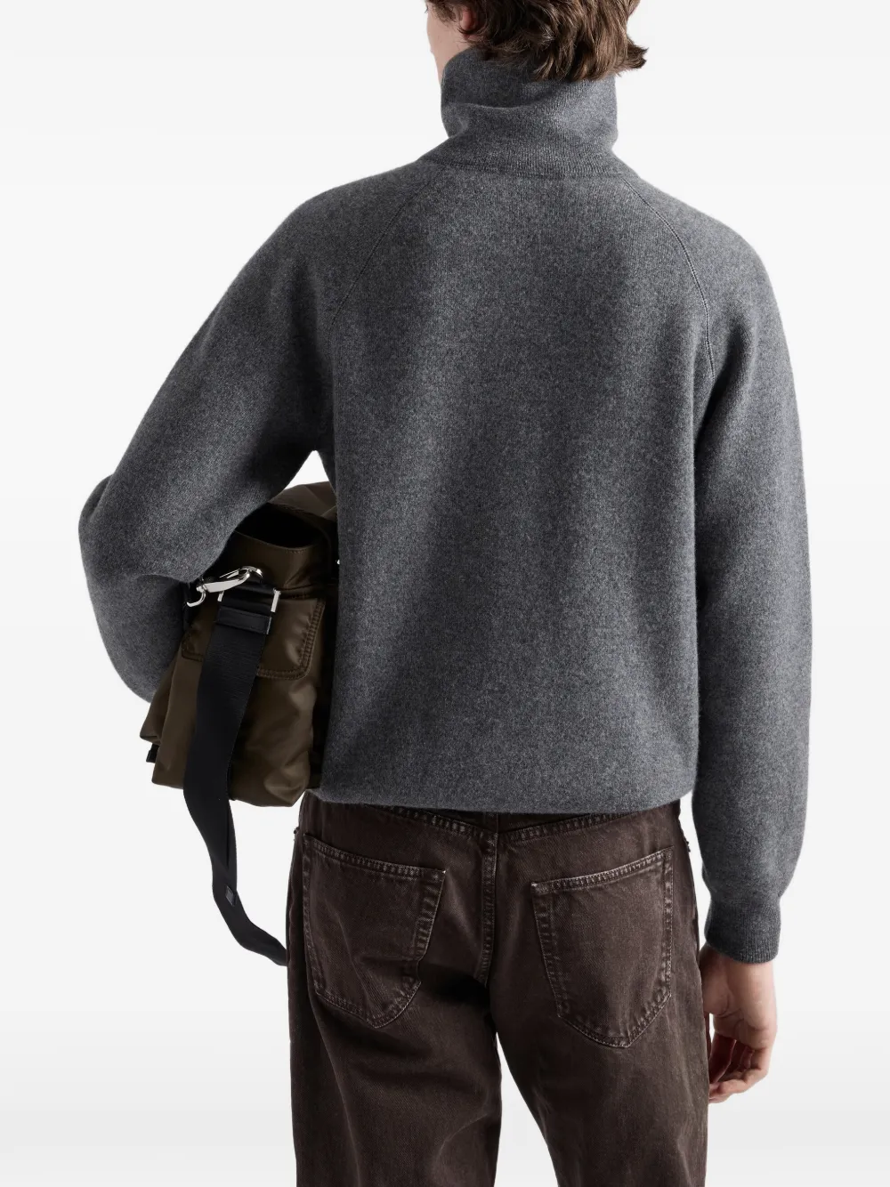 Prada Polotrui van wol en kasjmier Grijs