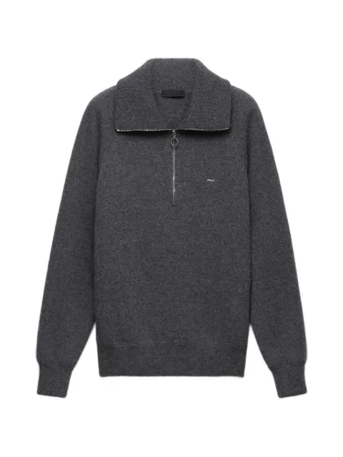 Prada wool and cashmere polo sweater
