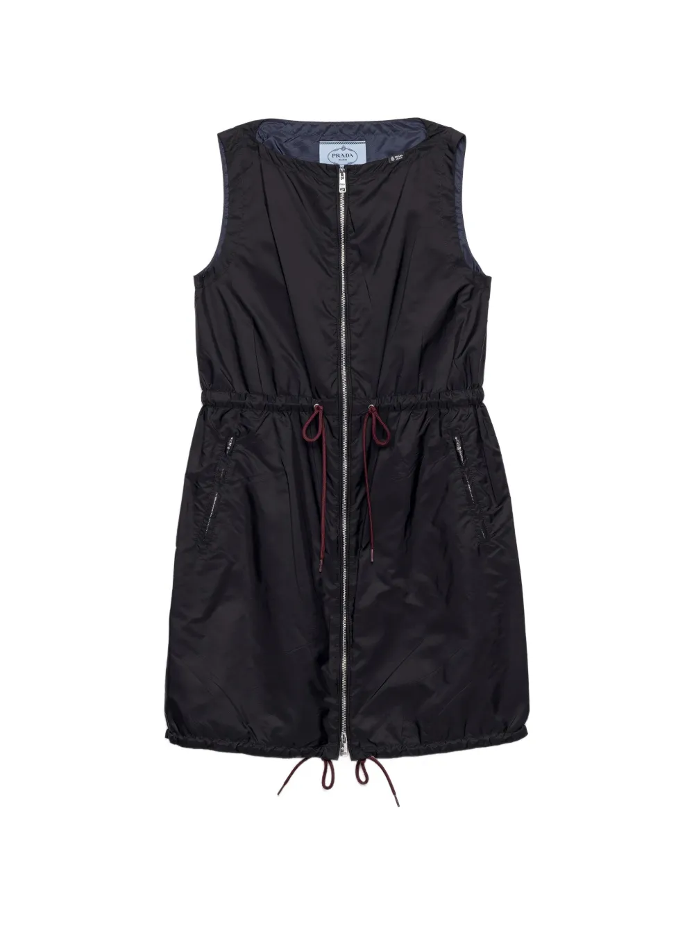 Prada Abito corto in Re-Nylon leggero - Nero