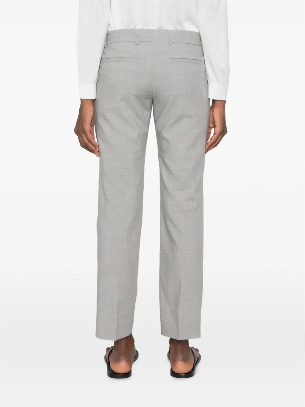 TOTEME Wollen pantalon met vouw Grijs