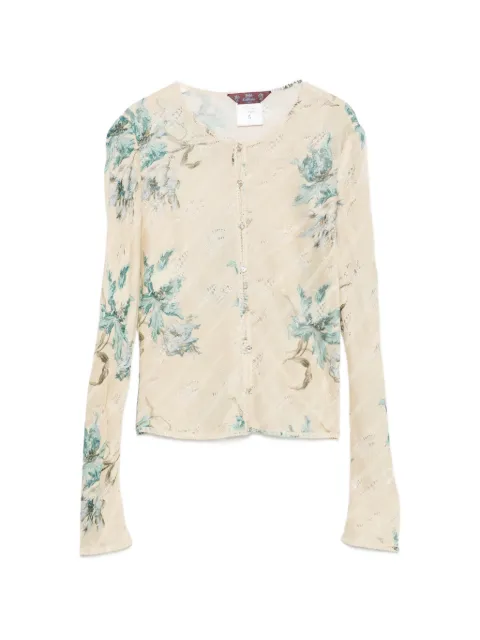 John Galliano Pre-Owned 2010s floral-print cardigan
