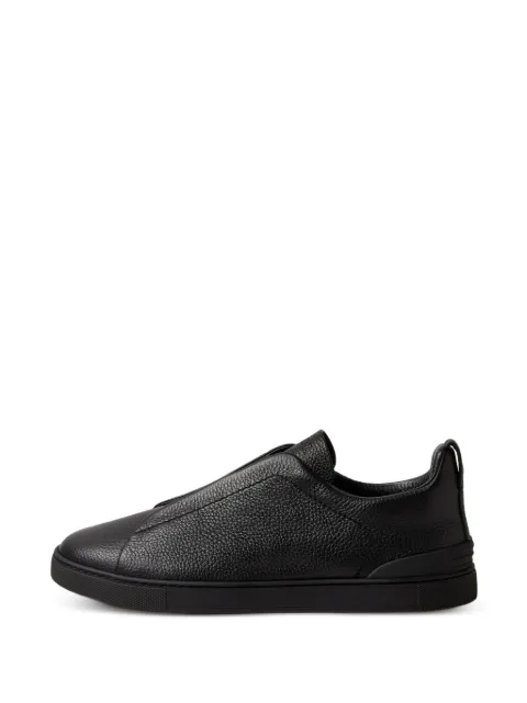 Zegna black leather Triple Stitch™ sneakers