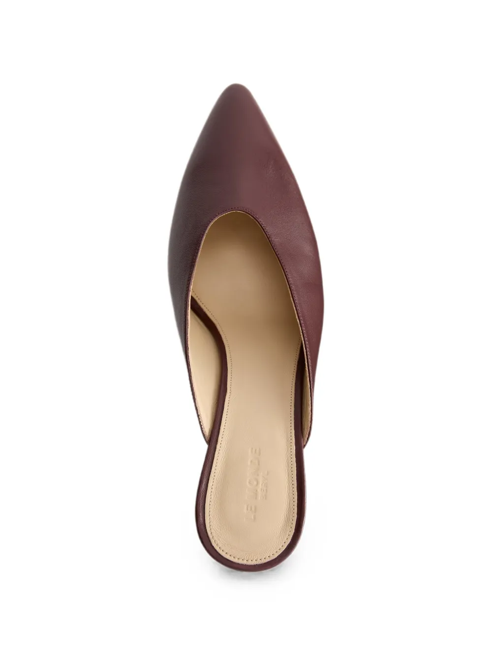 Le Monde Beryl Petra pointed-toe mules Rood