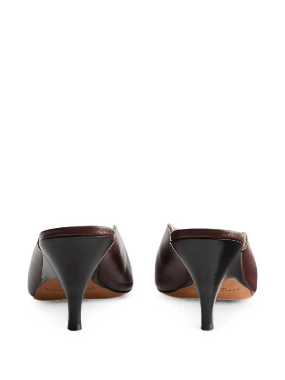 Le Monde Beryl Petra pointed-toe mules Rood
