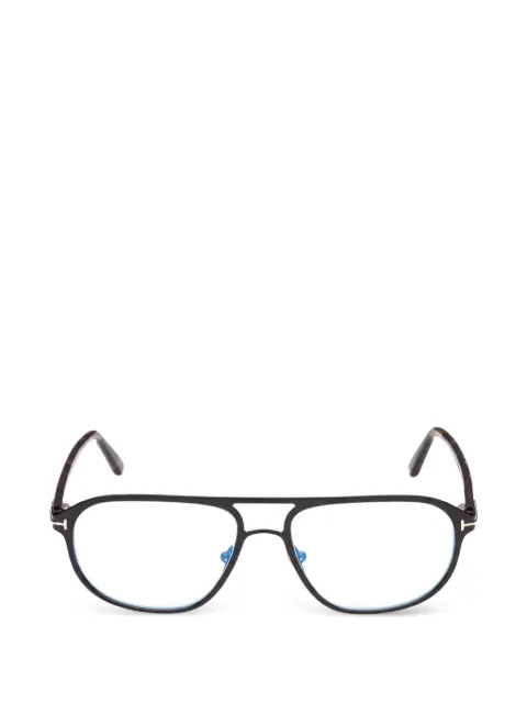 TOM FORD pilot-frame double-bridge glasses