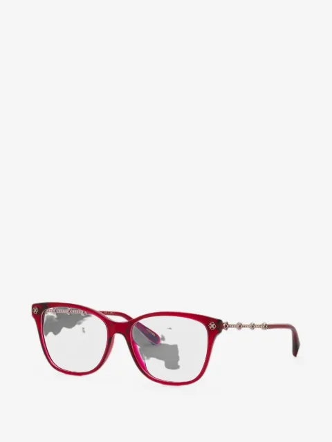 Chopard crystal-embellished square-frame glasses