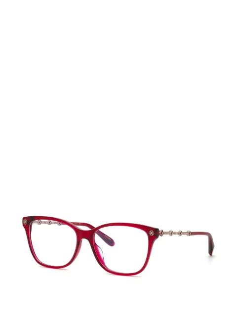 Chopard crystal-embellished square-frame glasses