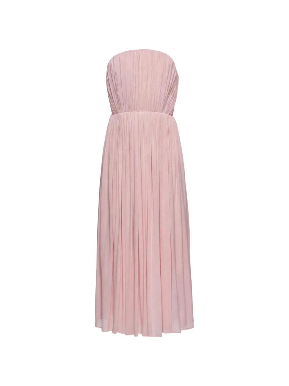 Magda Butrym pleated strapless midi dress - Pink