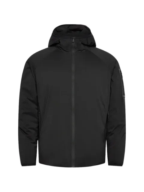 BOSS GREEN HUGO BOSS logo-patch hooded jacket
