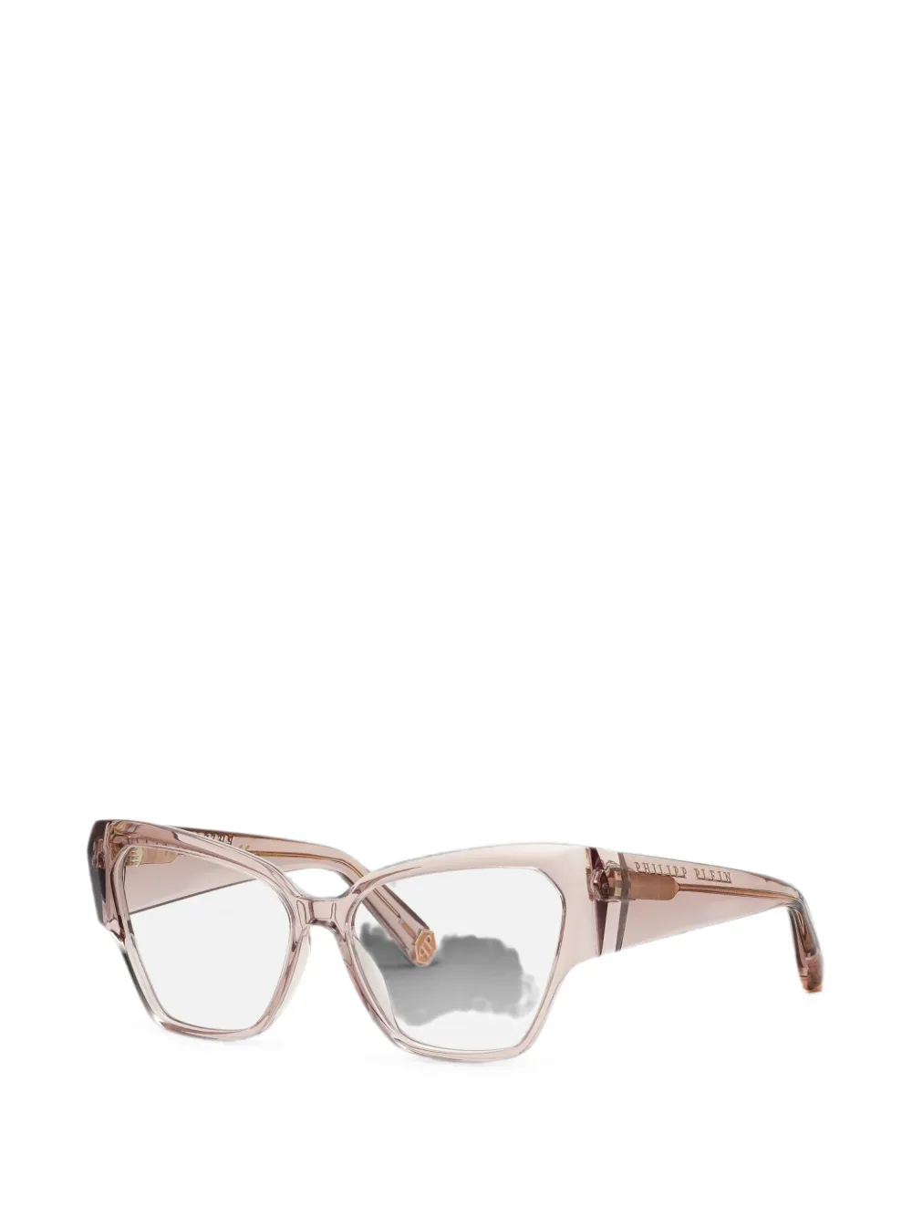 Philipp Plein cat-eye transparent-finish glasses - Rosa
