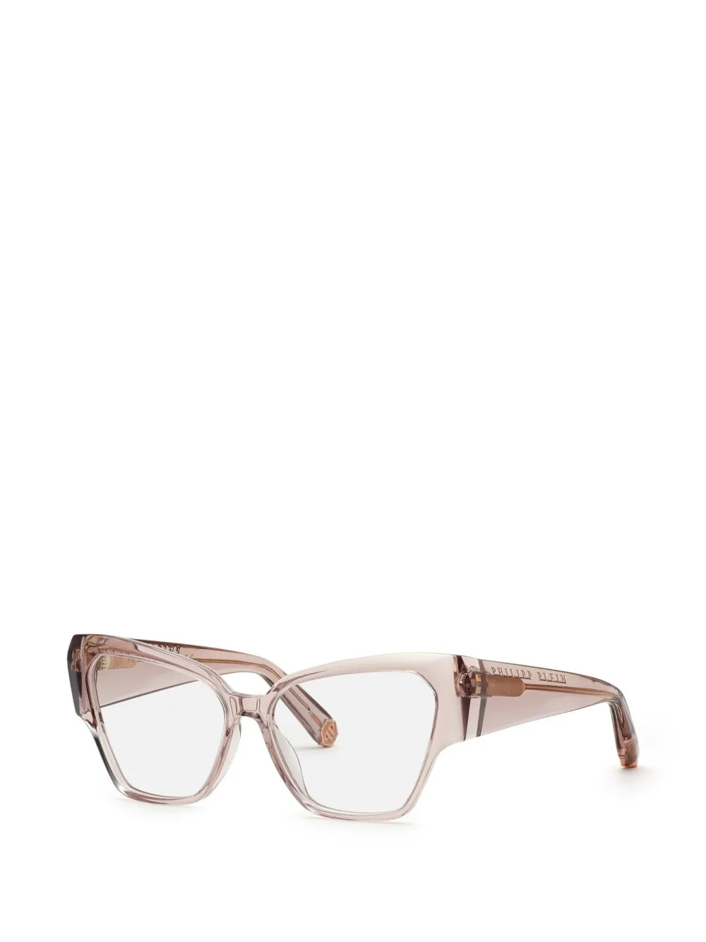 Philipp Plein cat-eye transparent-finish glasses - Rosa