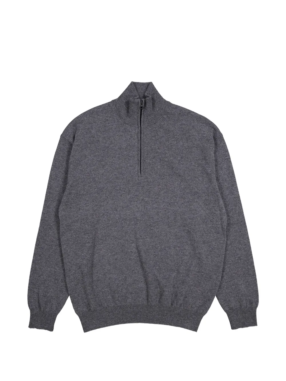 Lisa Yang quarter-zip knitted sweater - Grey