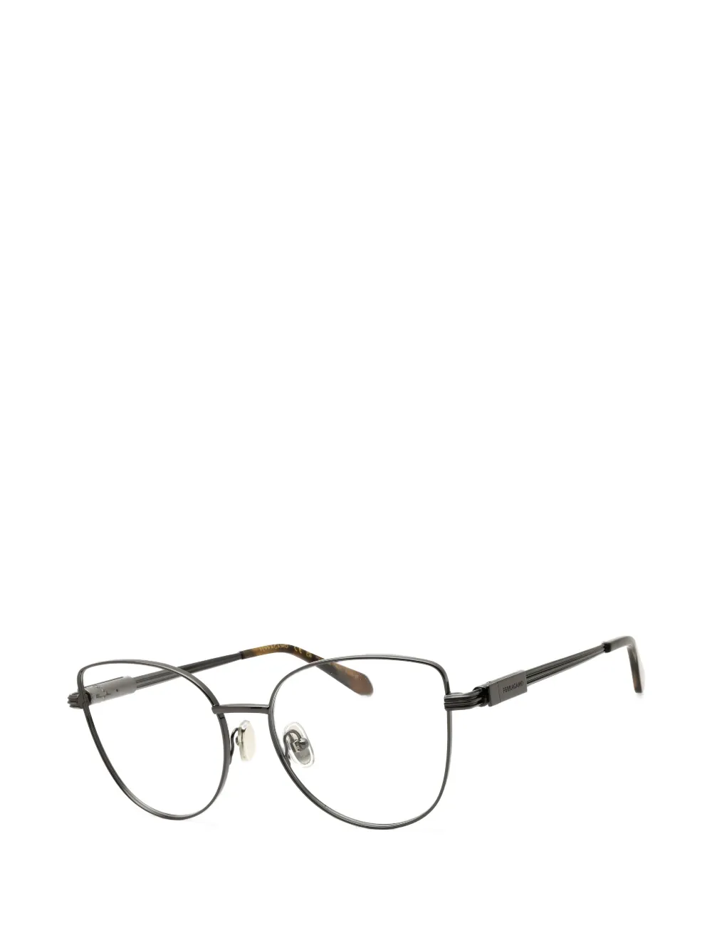 Ferragamo Eyewear Bril met cat-eye montuur Zilver
