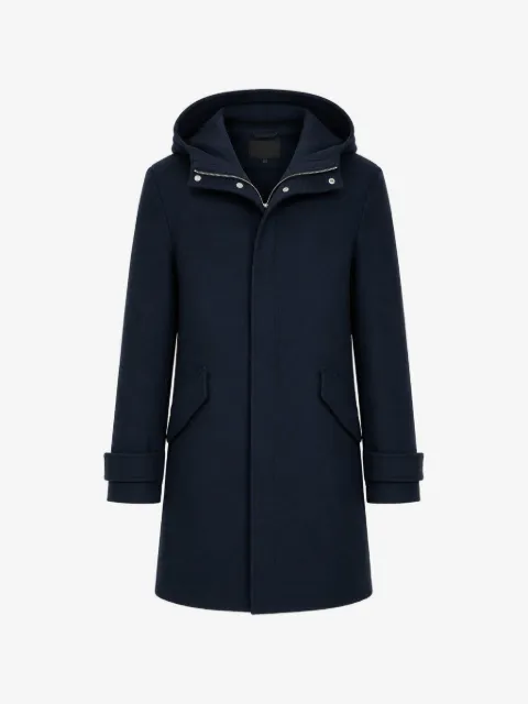 Yves Salomon double-sided hooded coat