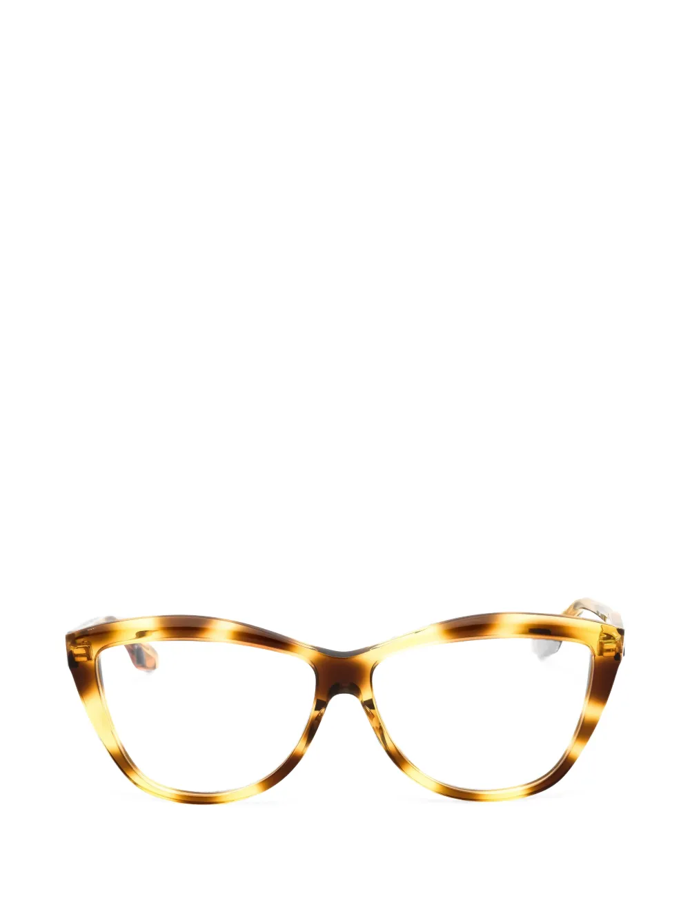 Victoria Beckham Eyewear tortoiseshell-effect cat-eye glasses - Marrone