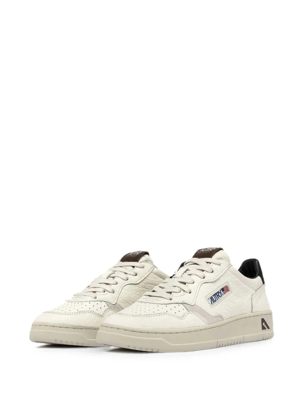 Autry Medalist Low panelled sneakers Beige