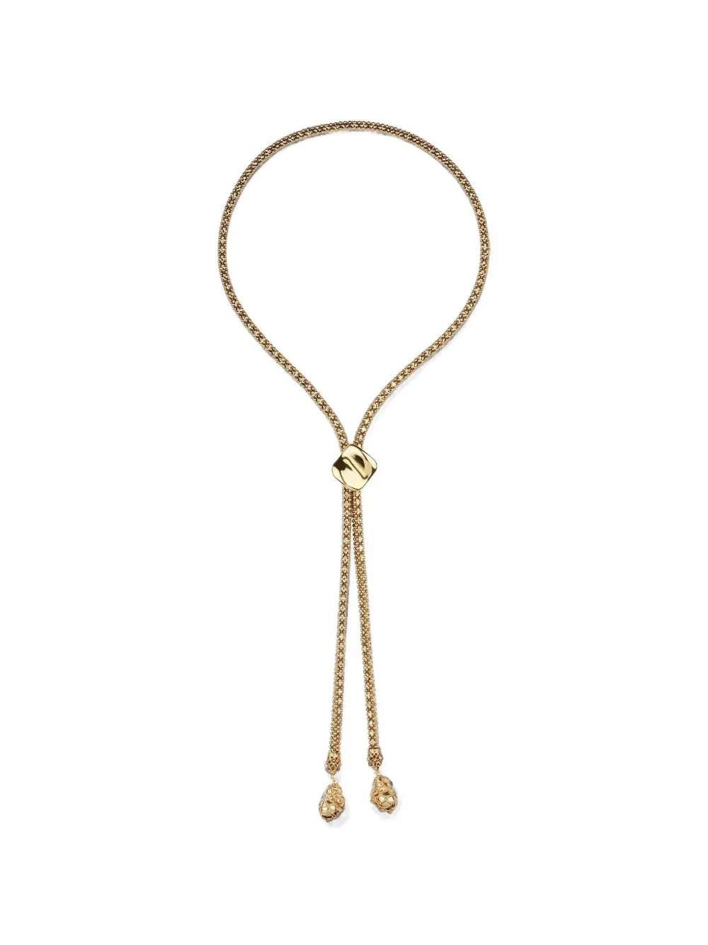 Gas Bijoux Square Biwa necklace - Oro