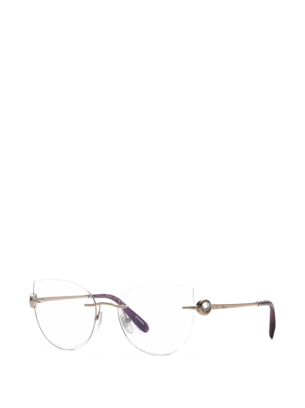Chopard rimless cat-eye glasses - Oro