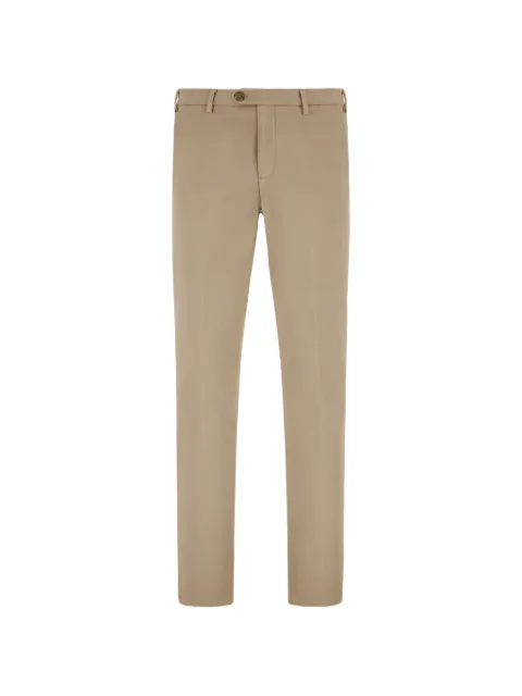 Canali twill slim-fit trousers