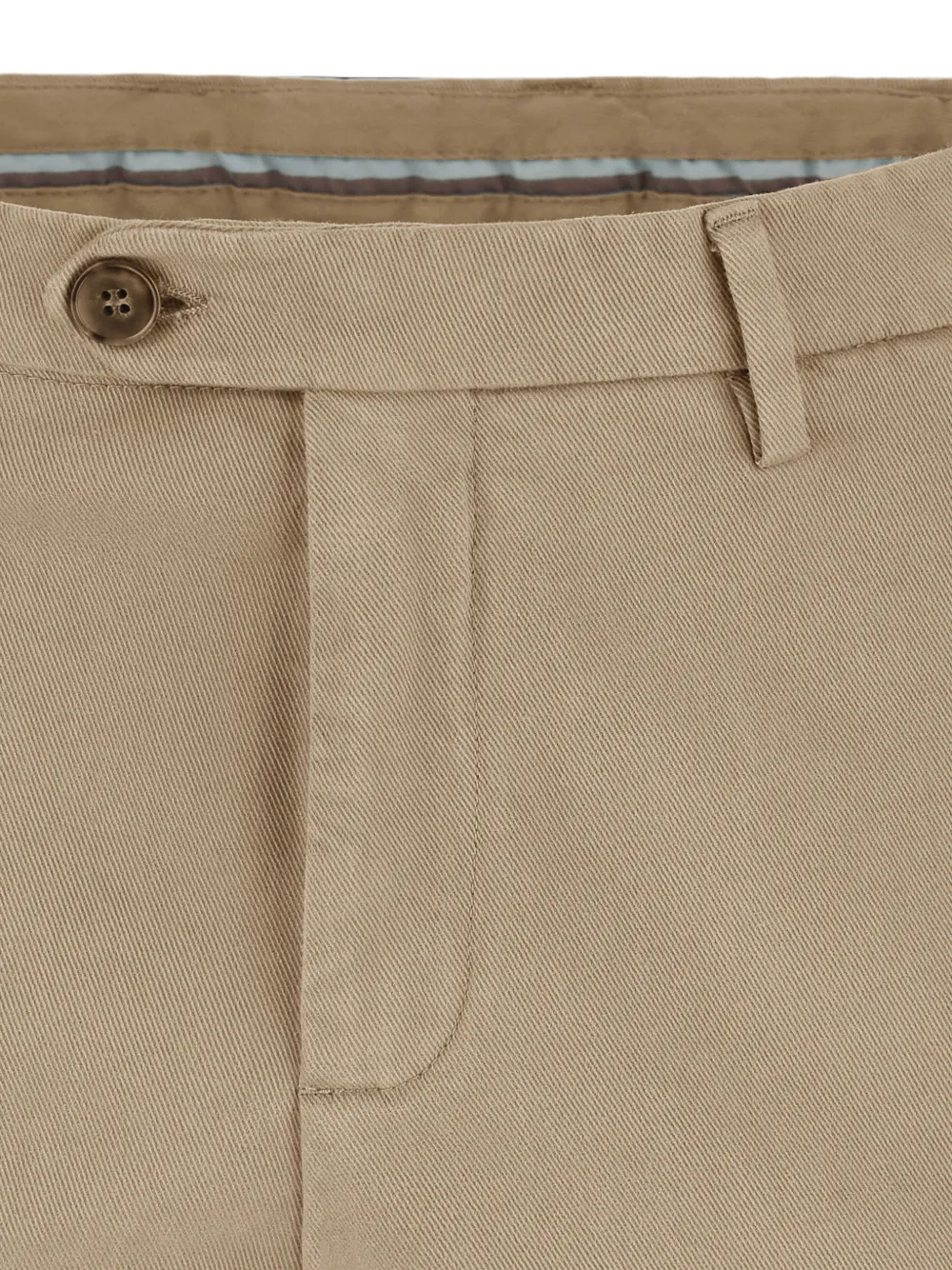 Canali twill slim-fit trousers Beige