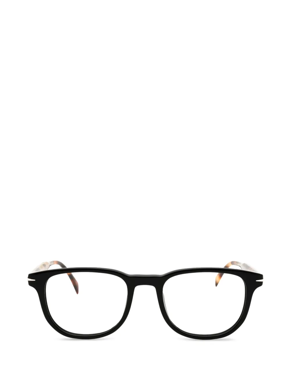 Eyewear by David Beckham tortoiseshell-effect rectangle-frame glasses - Nero
