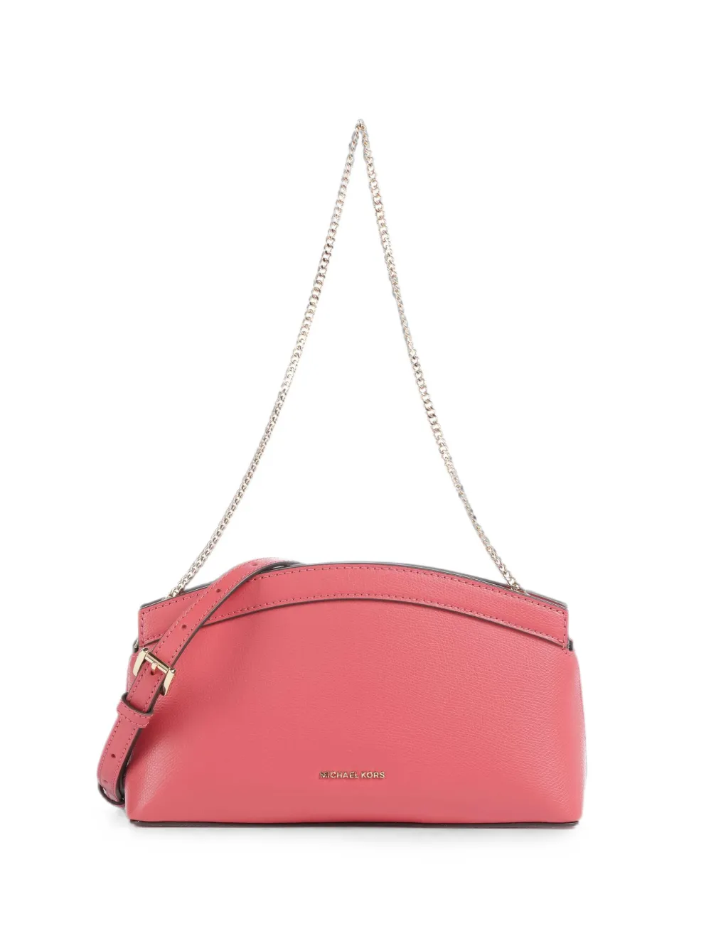 Michael Kors Athena Small Leather Convertible Clutch In Pink