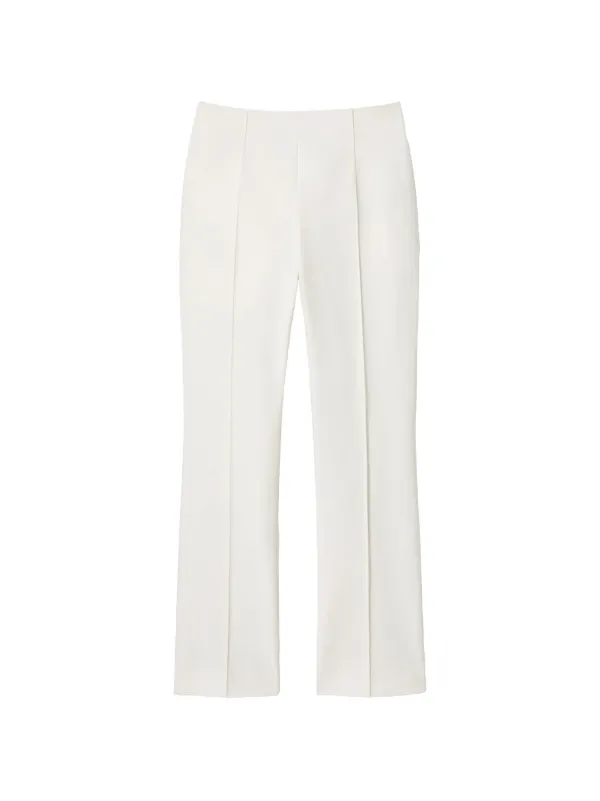 Lafayette 148 Pressed-crease Cropped Trousers in Neutrals