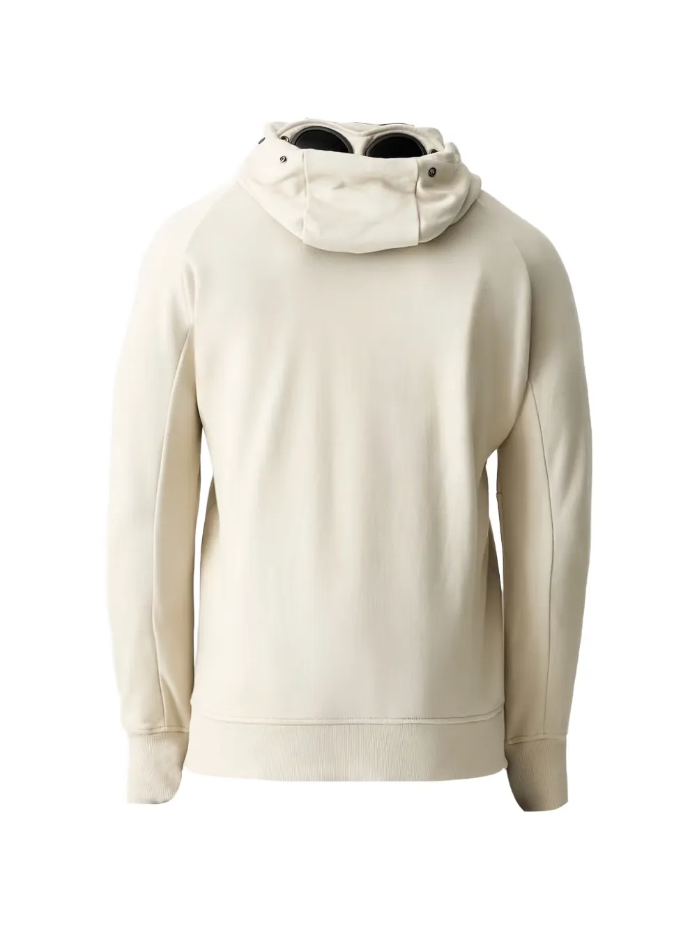 C.P. Company Lens fleece sweater met capuchon Beige