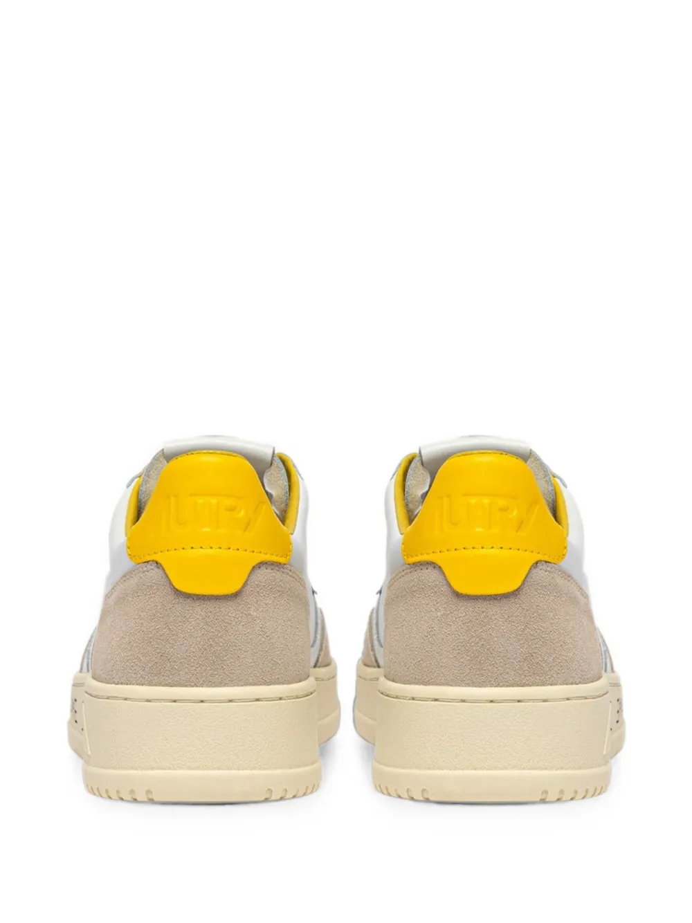 Autry Medalist Low sneakers van wit leer en suède