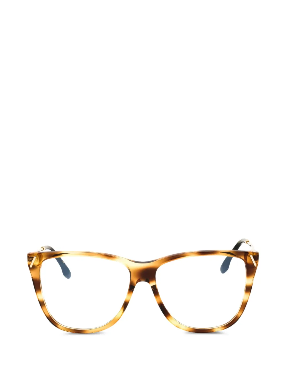 Victoria Beckham tortoiseshell-effect square-frame glasses - Marrone