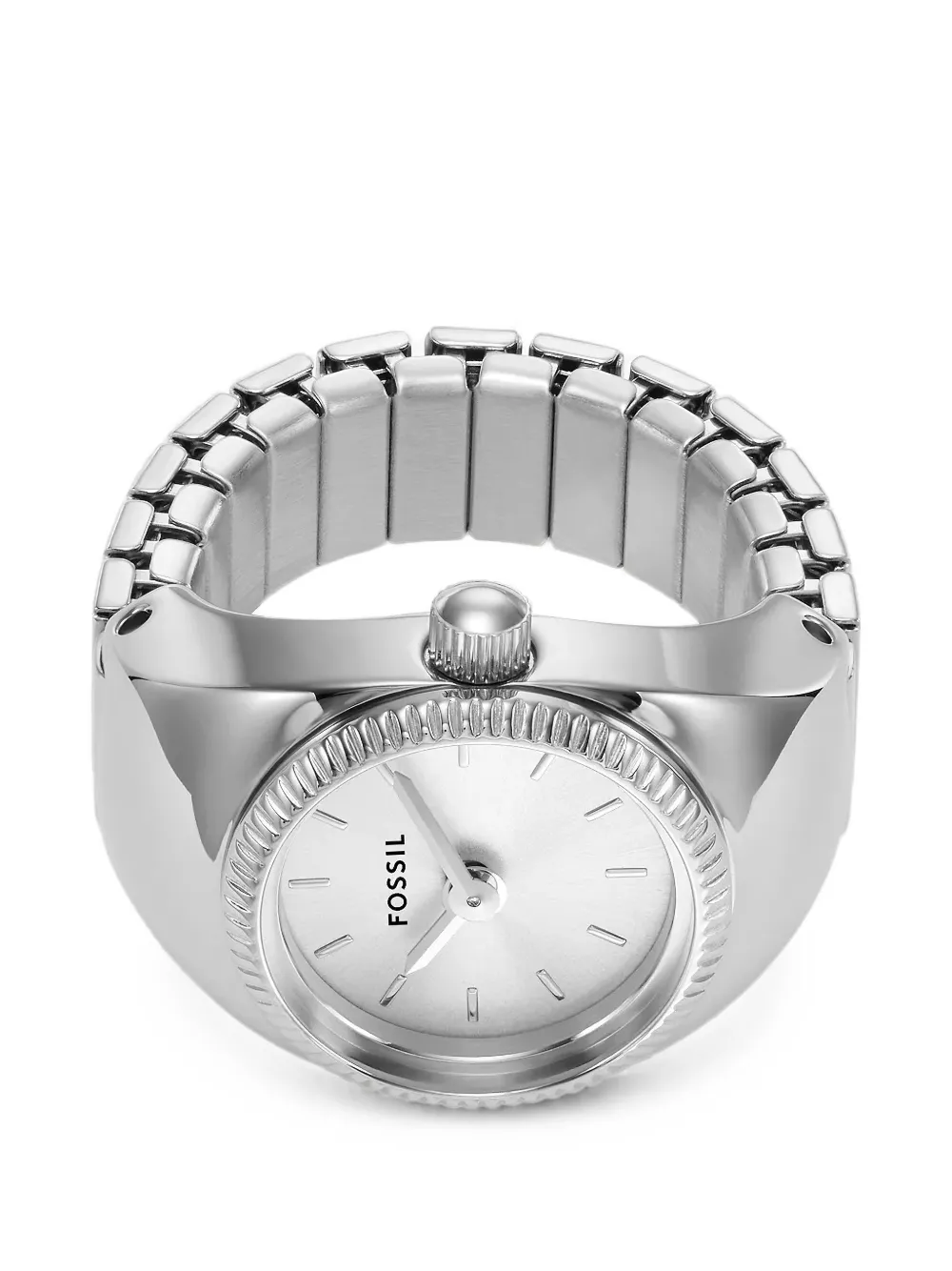 FOSSIL two-hand 15mm ring watch - Argento