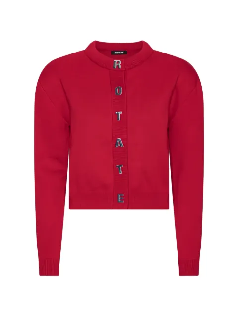ROTATE BIRGER CHRISTENSEN Firm knit cardigan red