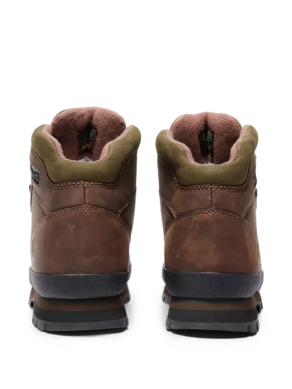 Timberland Euro Hiker logo-detail leather boots Bruin