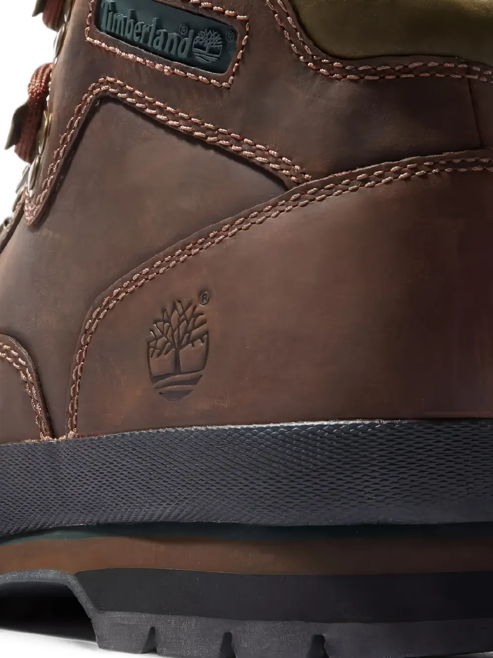 Timberland Euro Hiker logo-detail leather boots Bruin